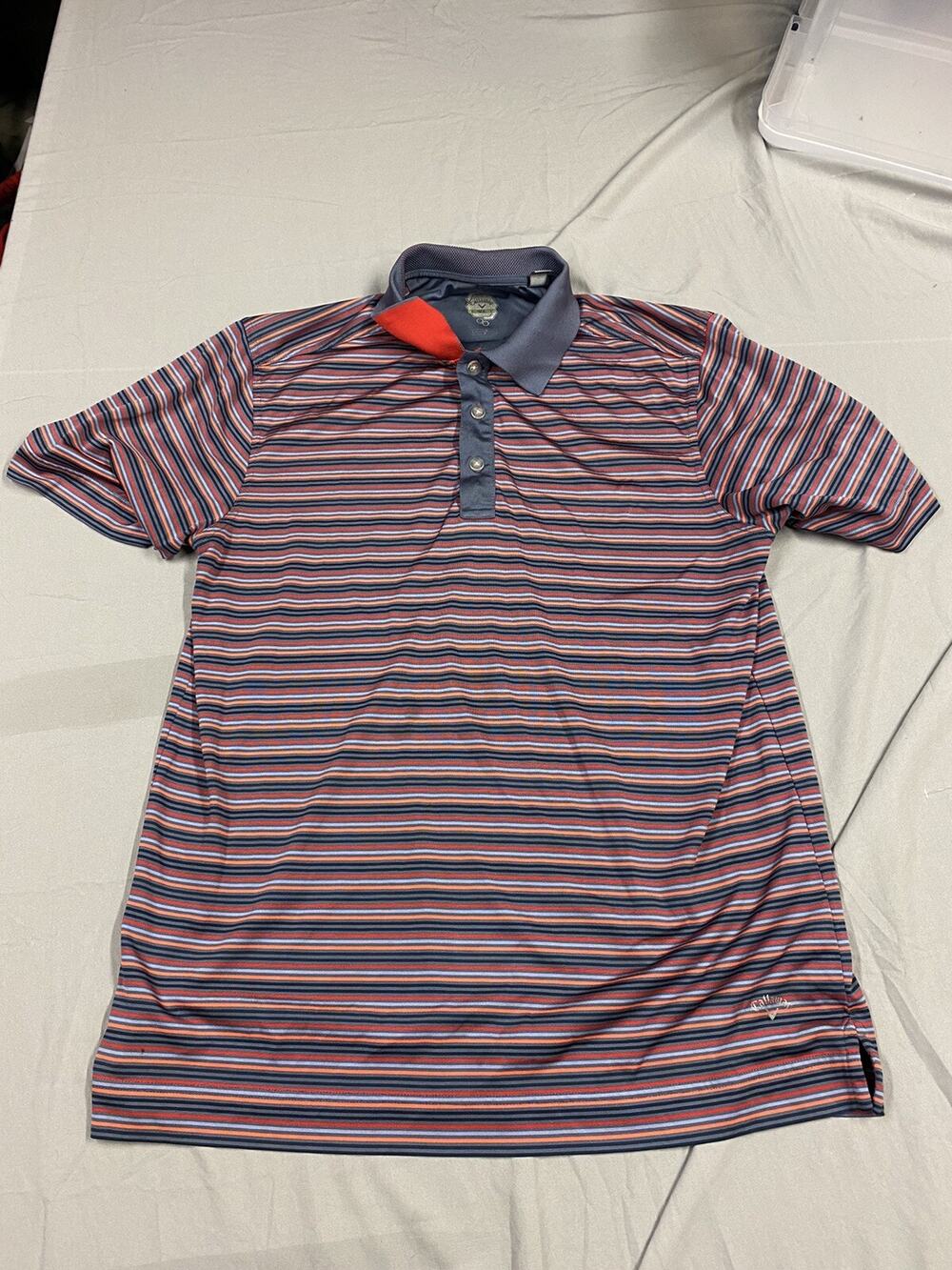 Callaway Opti-Dri Golf polo Shirt Mens short sleeve Multicolor Size LARGE L